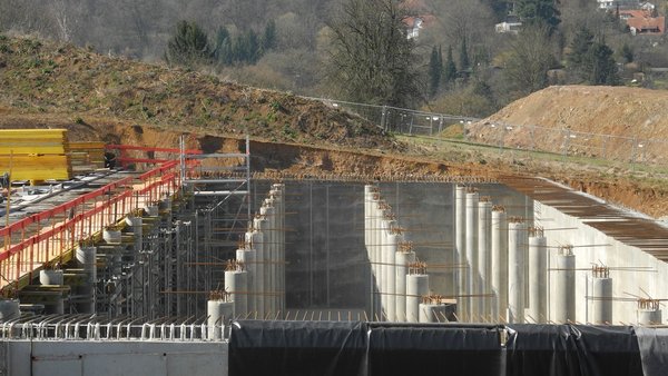 Baustelle Trinkwasserhochbehälter Baustelle Trinkwasserhochbehalter