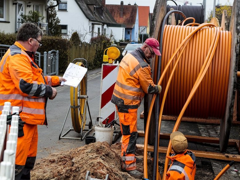 Glasfaserbaustelle Gartenstadt