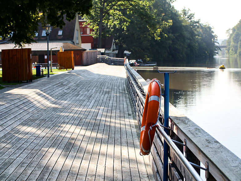 Hainbadestelle: bis Ende September das Flair an der Regnitz genießen